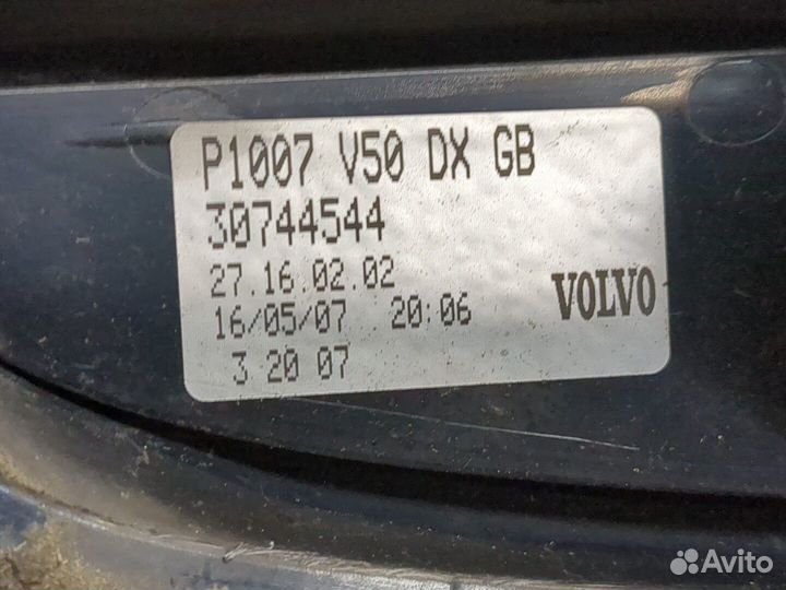 Фонарь (задний) Volvo V50, 2007