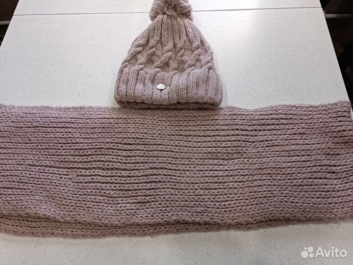 Шапка и снуд для девочки зима