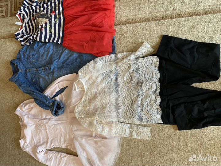 Одежда для девочки пакетом 128