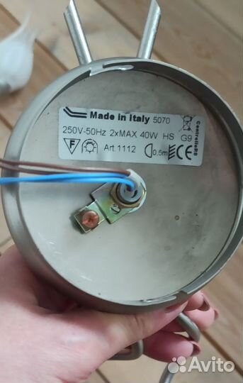 Настенный светильник бра Италия