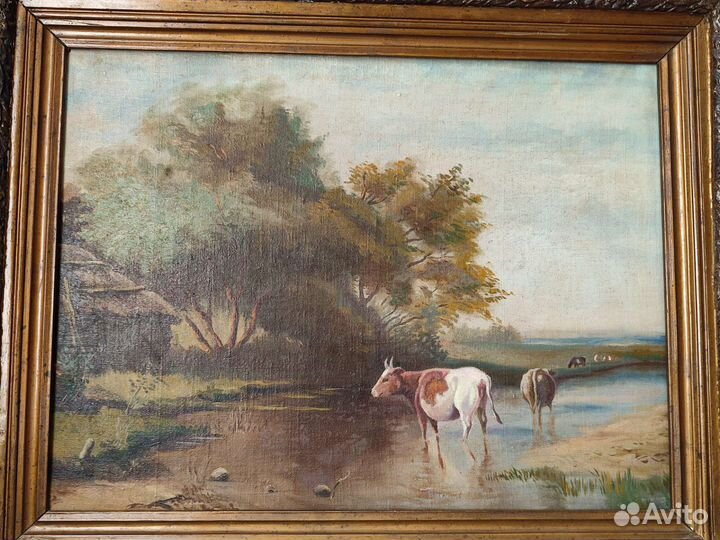 Картина маслом. Холст. До 1917 года