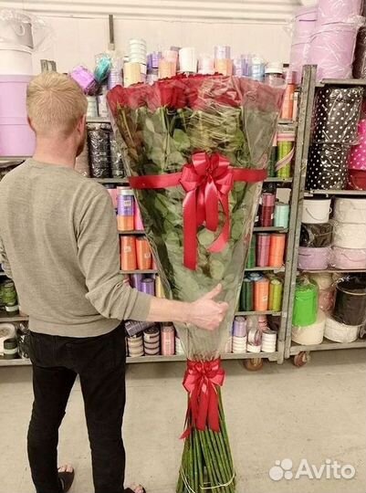 Метровые розы с доставкой