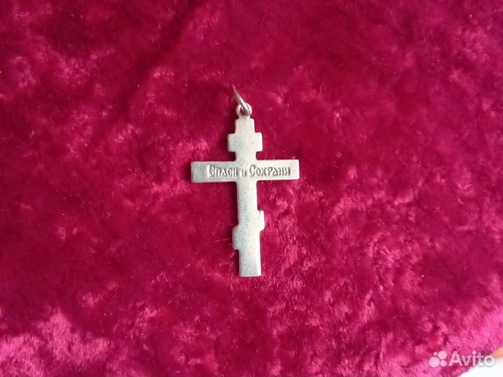 Крестик серебро 925