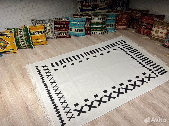 Ковры килим оптом с фабрики сканди этно бохо эко