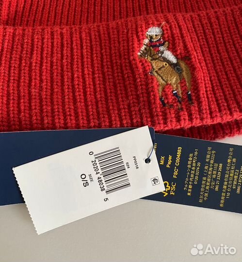 Polo Ralph Lauren шапка оригинал, новая, с мишкой