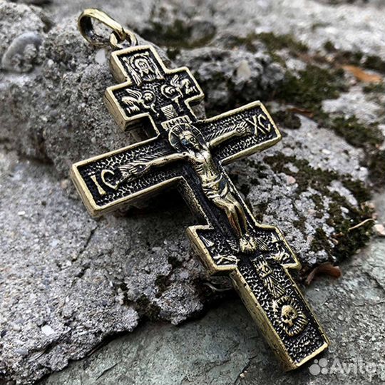 Крест православный большой Бронзовый крест 00158