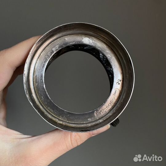 Подстаканники со стаканами мельхиор СССР кхи