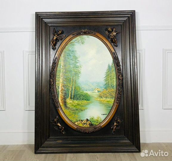 Пейзаж антикварный середины XX века