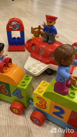 Lego Duplo поезд и аэропорт