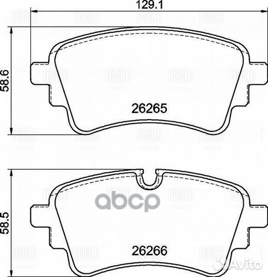 Колодки тормозные для а/м Audi A4 (B9) (17) /A6