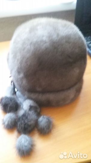 Шапка норковая женская