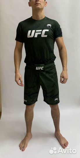 Комплект- (футболка и шорты) UFC Green
