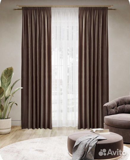 Шторы бархат пошив доставка