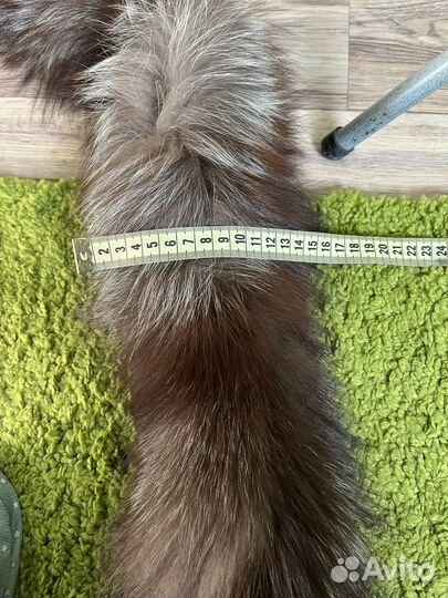 Опушка воротник на капюшон чернобурка