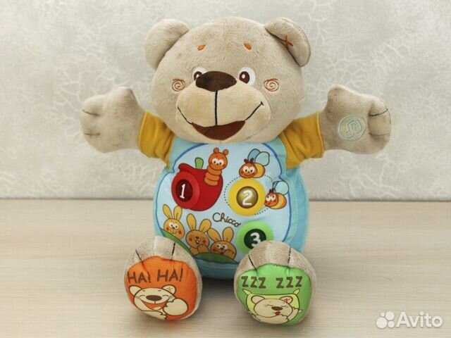 Говорящий мишка chicco teddy русский-английский