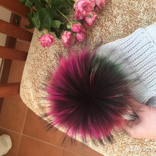 Шапка из пряжи меринос