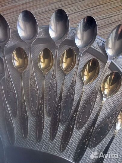 Ложки, лопатка мельхиоровые