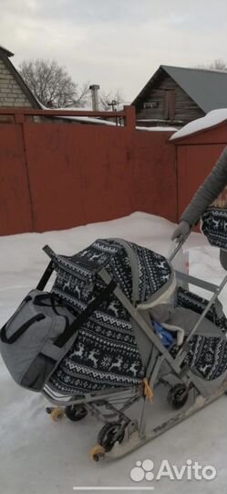 Детские санки на колесах