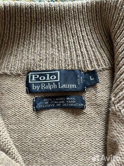 Джемпер polo ralph lauren c молнией 1/2