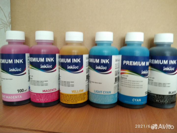 Чернила для принтера epson