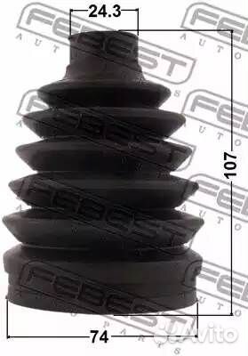 Пыльник шруса внешнего (комплект) PVC