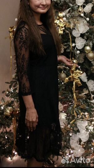 Вечернее чёрное платье