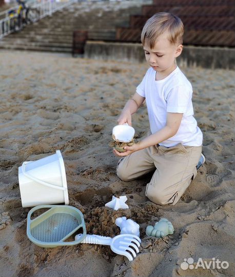 Набор для песочницы, ведёрко, совочек, грабельки