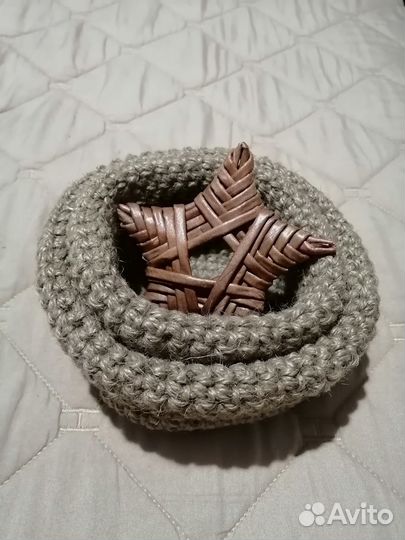 Набор корзин из джута