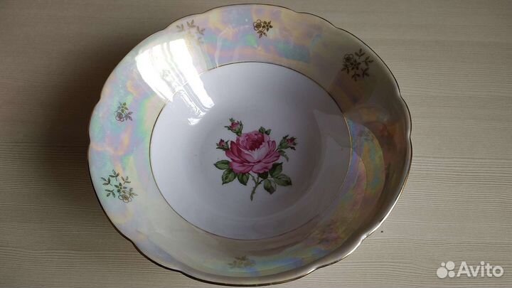 Большая фарфоровая салатница ГДР