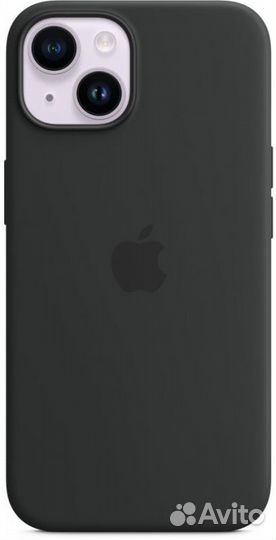 Силиконовый чехол для iPhone 14 Plus (черный)