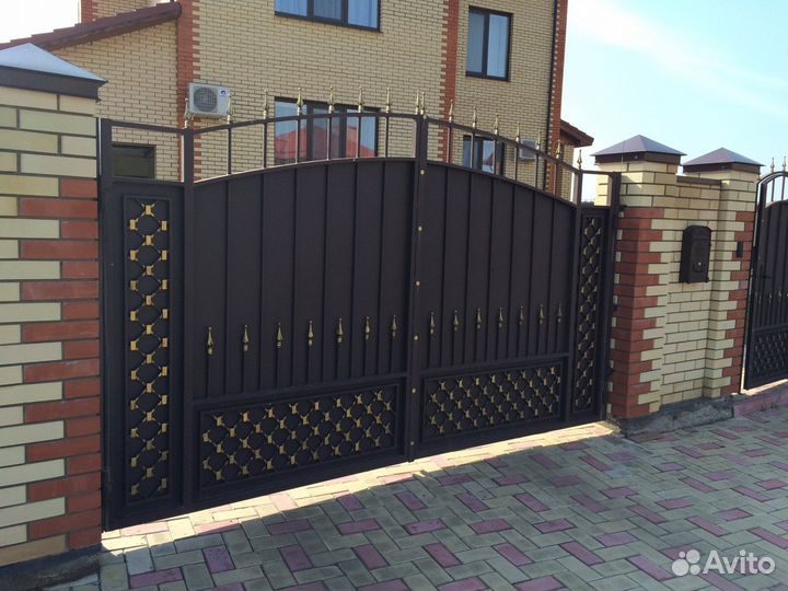 Кованные ворота, ограды,мангалы, итд