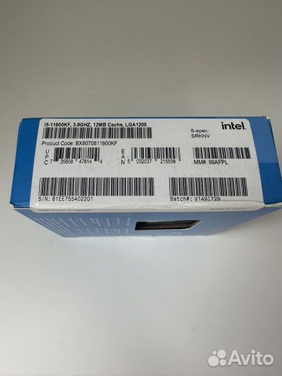 Новый Intel i5 11600KF LGA 1200