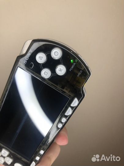 Sony PSP slim 2000 полшитая прозрачная