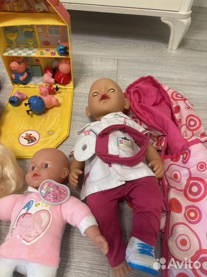 Пупс кукла свинка пепа доктор плюшева