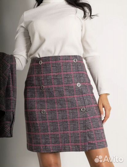 Юбка в клетку