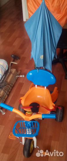 Велосипед детский Geoby с родительской ручкой