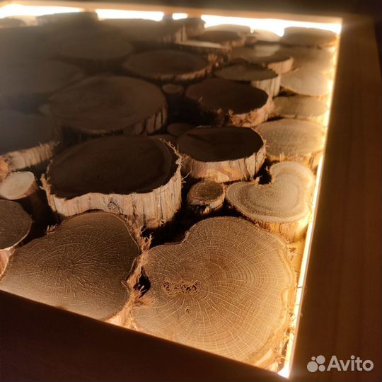 Панно из можжевельника