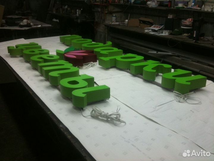 Вывеска,объёмные буквы,буквы в С-Пб