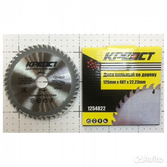 Диск пильный 125 х 22.23 х 48T креост