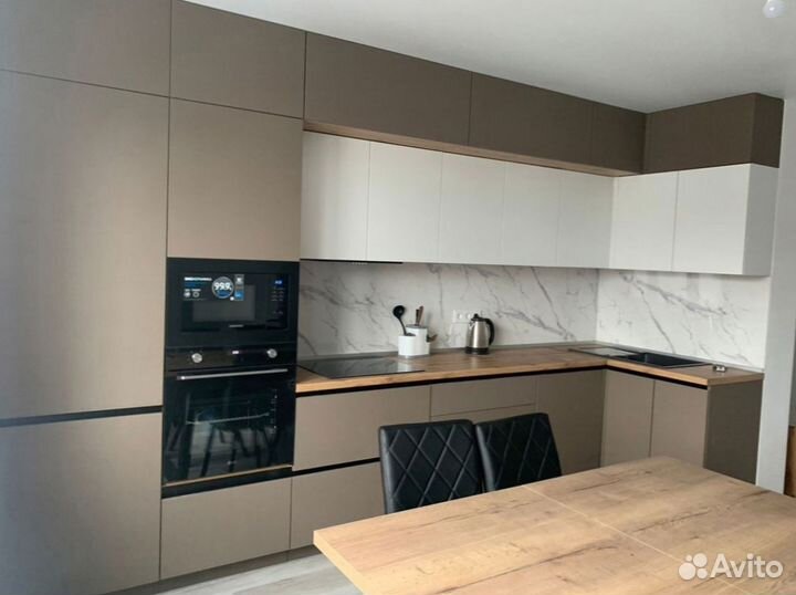 Кухня на заказ без ручек Кухонный гарнитур