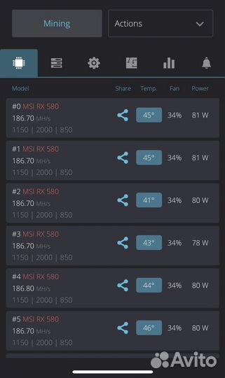 Видеокарта rx580 8gb