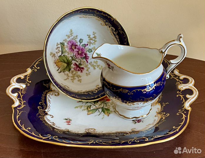 Набор из трёх предметов с нюансами. Coalport