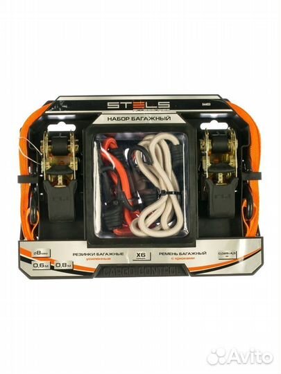 Набор стяжек и резинок для фиксации грузов stels 5