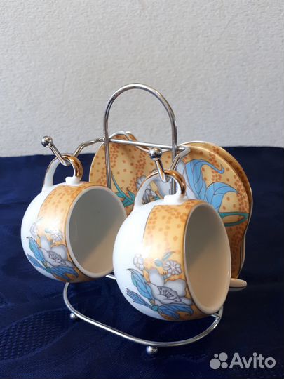 Фарфоровая кофейная пара