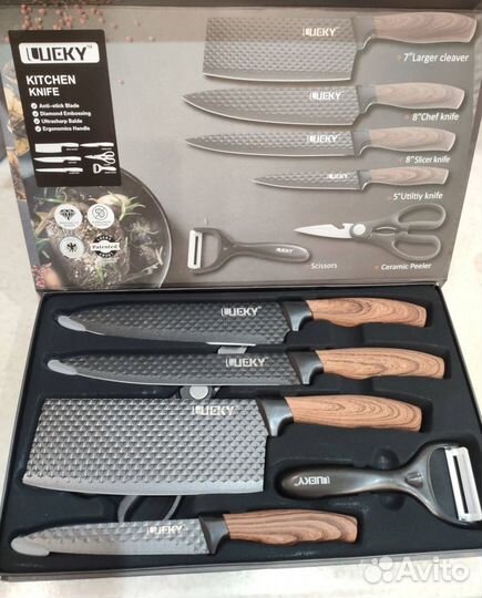 Подарочный набор из 6 кухонных ножей