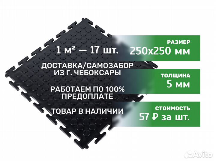 Модульная напольная плитка пвх