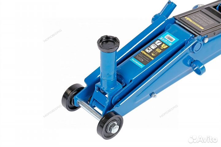 Домкрат подкатной с проставкой, 3 т, высота подъем