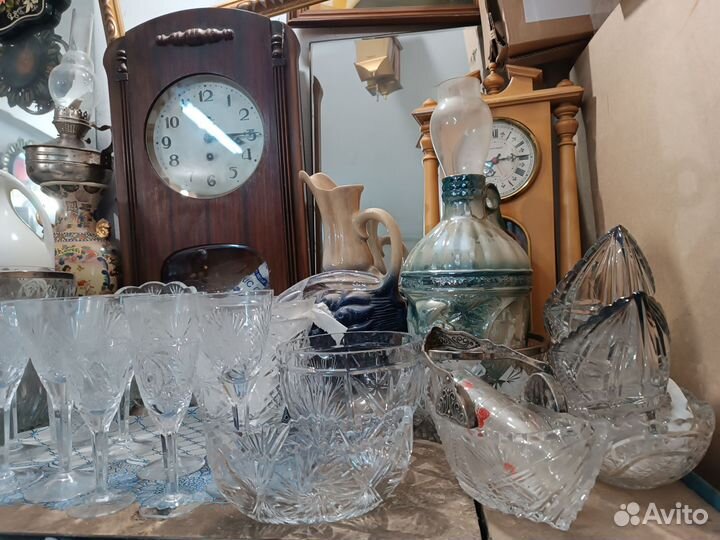 Хрустальные бокалы рюмки и для виски