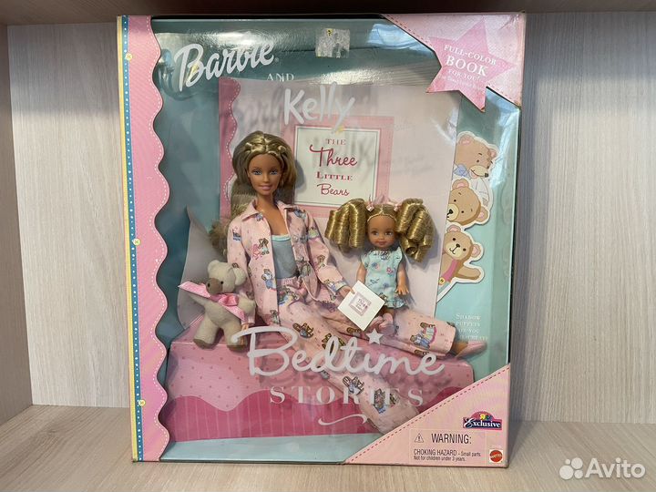 Barbie Kelly Bedtime + кроватка