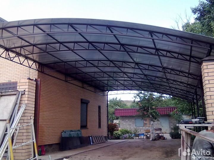 Навес для авто 5х5.5